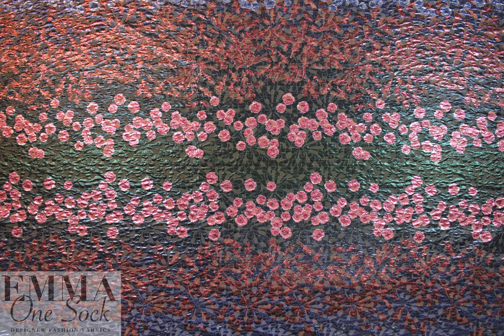 Italian floral ombre' jacquard brocade