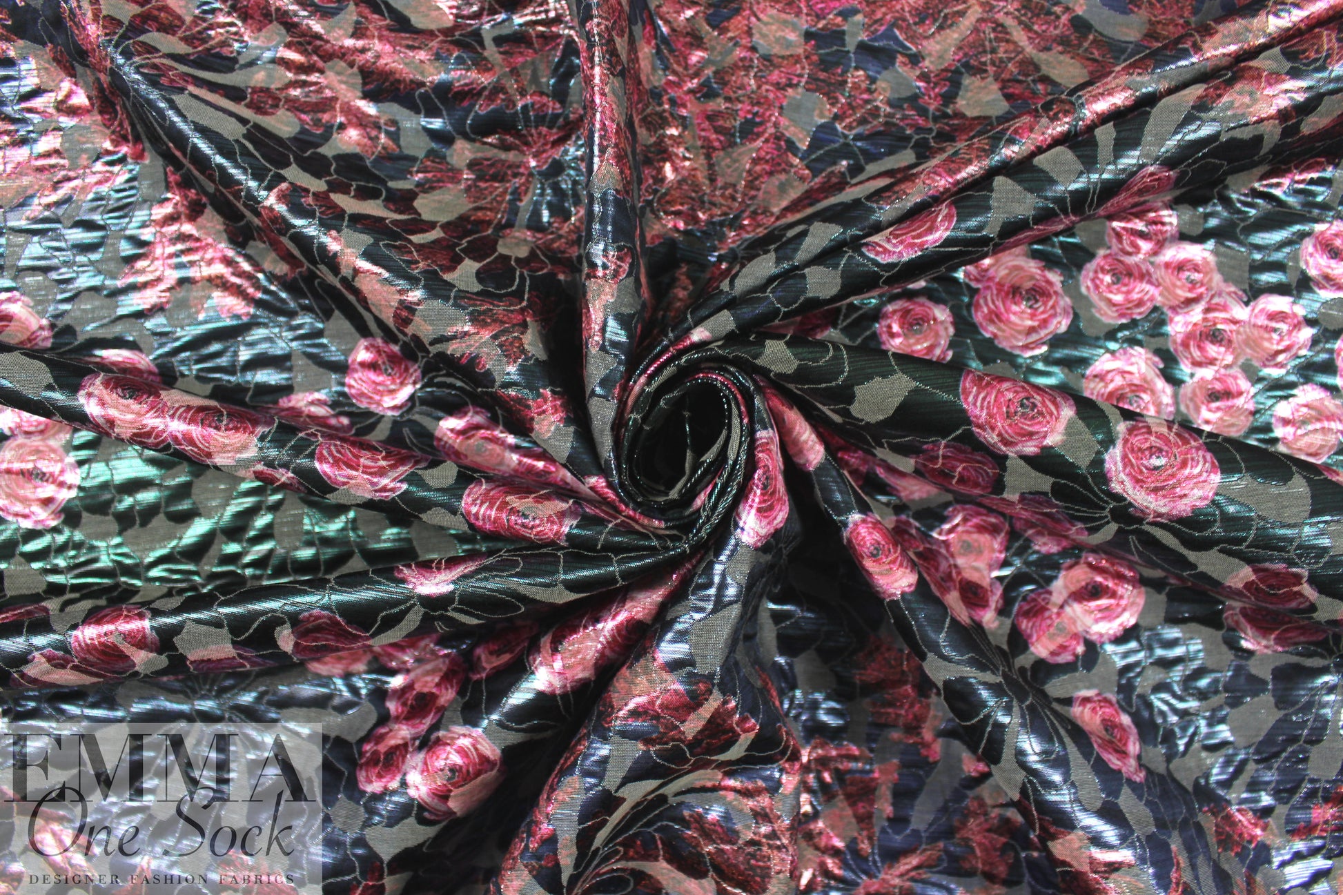 Italian floral ombre' jacquard brocade