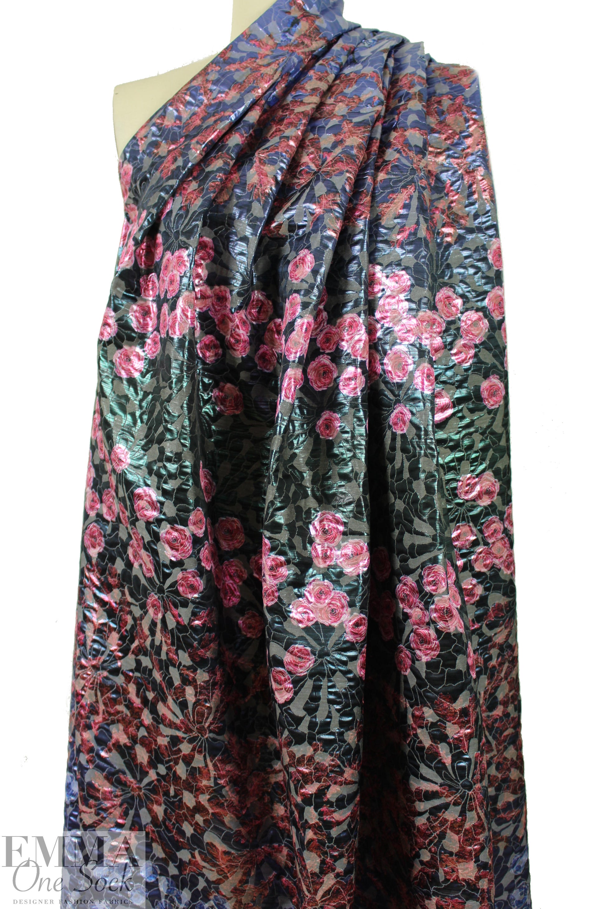Italian floral ombre' jacquard brocade