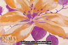 Italian fuchsia/marigold floral jacquard brocade