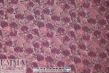 NY designer plum/blush floral jacquard brocade