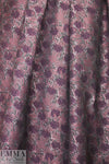 NY designer plum/blush floral jacquard brocade