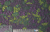 designer purple/green textured floral brocade