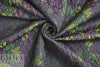 designer purple/green textured floral brocade