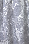 NY designer textured floral stretch brocade - slate/stone 2.375 yd