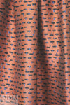 NY designer dashy graphic brocade - copper/sapphire