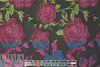 NY designer textured floral brocade - magenta/sapphire