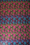 NY designer textured floral brocade - magenta/sapphire