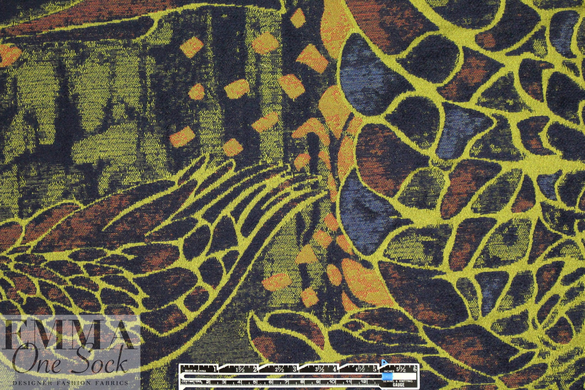Rag & B0ne 'bird of prey' tapestry brocade - navy