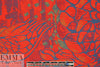 Rag & B0ne 'bird of prey' tapestry brocade - red .75 yds