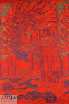 Rag & B0ne 'bird of prey' tapestry brocade - red
