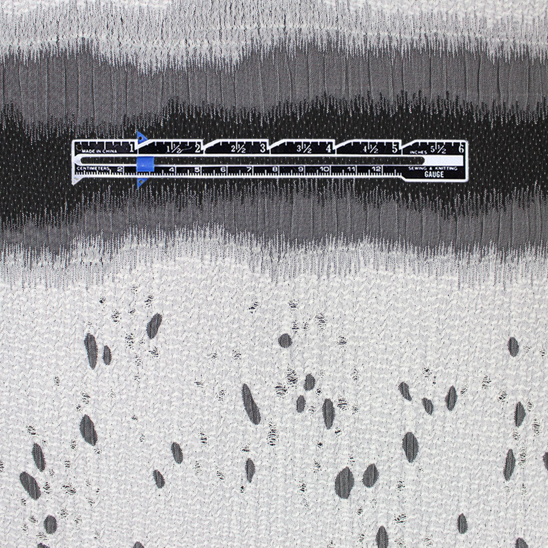 Italian 'the frost line' matelasse woven panel 2.6 yd - 2 Panels