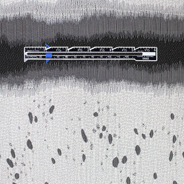 Italian 'the frost line' matelasse woven panel 2.6 yd - 2 Panels