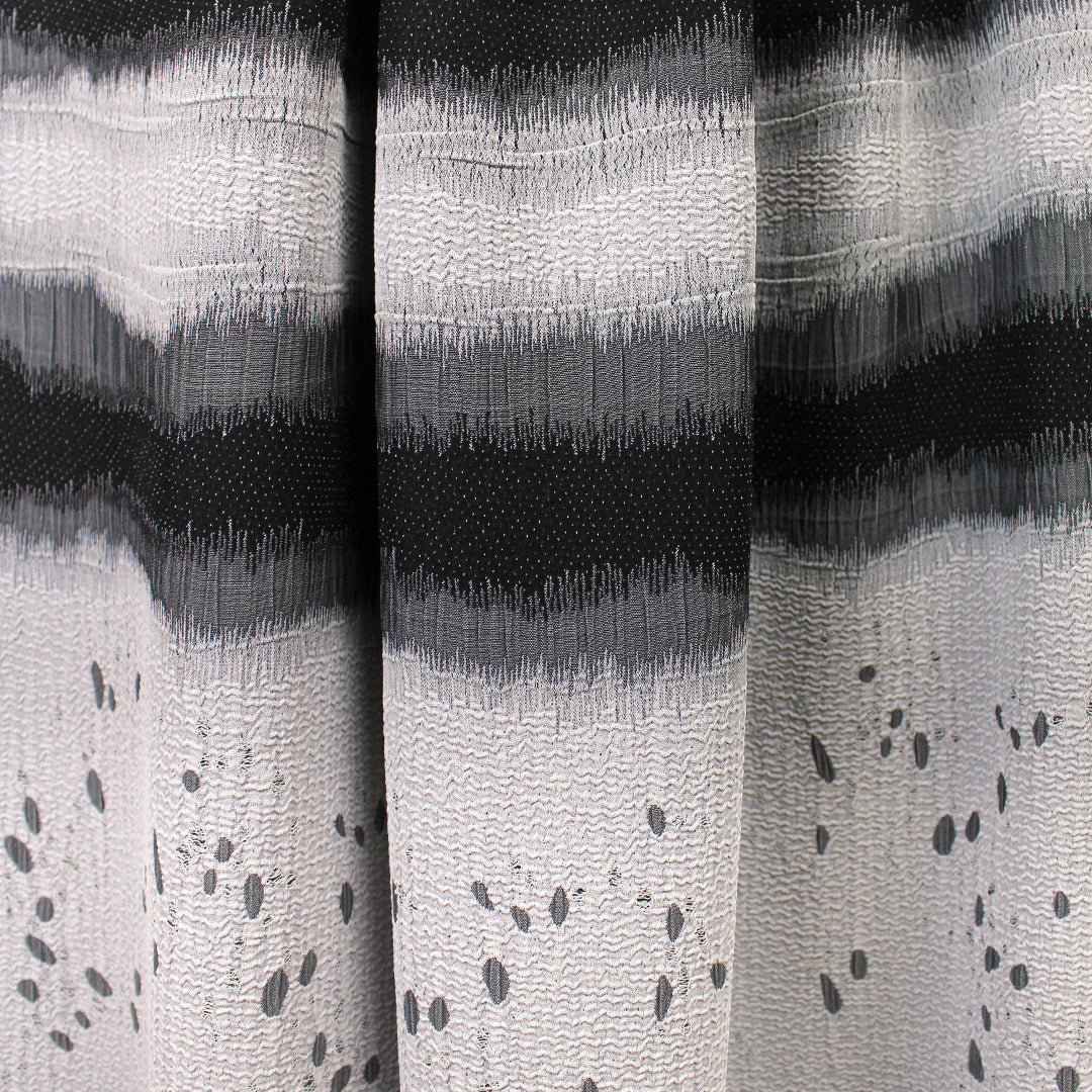 Italian 'the frost line' matelasse woven panel 2.6 yd - 2 Panels
