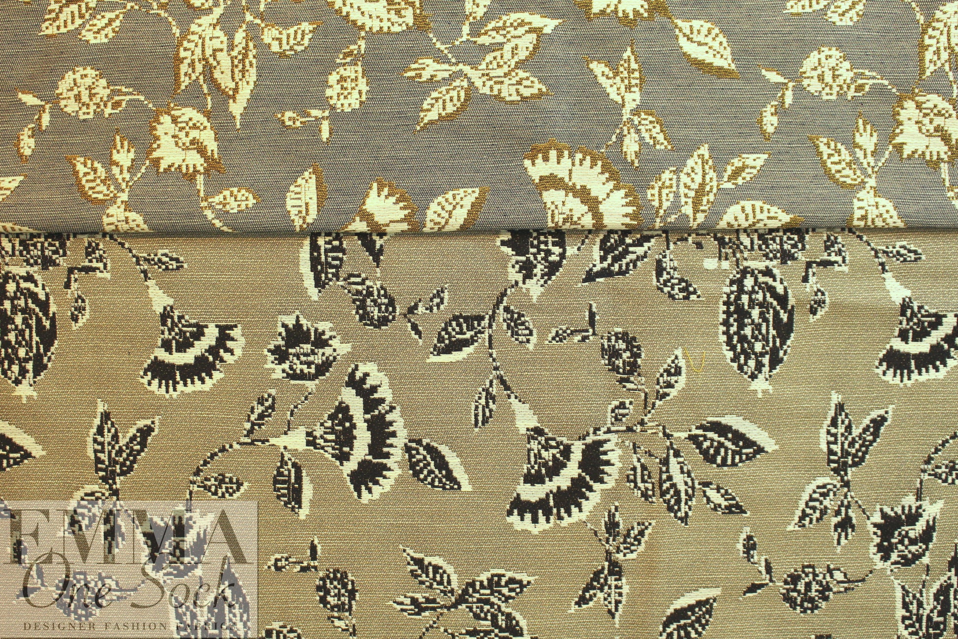 CA designer cotton blend floral tapestry brocade 2.25 yd