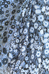 Rebecca Tayl0r floral jacquard brocade - blue sparkle