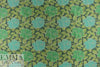 Italian floral jacquard brocade - emerald tones 1.25 yds