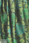 Italian floral jacquard brocade - emerald tones 2.6 yds