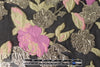 famous designer pink/gold floral jacquard brocade 1.375 yds