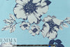 Va1entino floral blues jacquard brocade