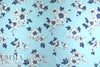 Va1entino floral blues jacquard brocade