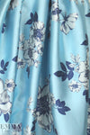 Va1entino floral blues jacquard brocade