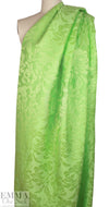 NY designer lustrous dimensional floral brocade - key lime 1.5 yds