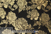 NY designer gold rose jacquard brocade 2 yd