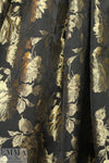 NY designer gold rose jacquard brocade 2 yd