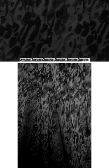 Italian black on black stylized cheetah stretch brocade 2.2 yd