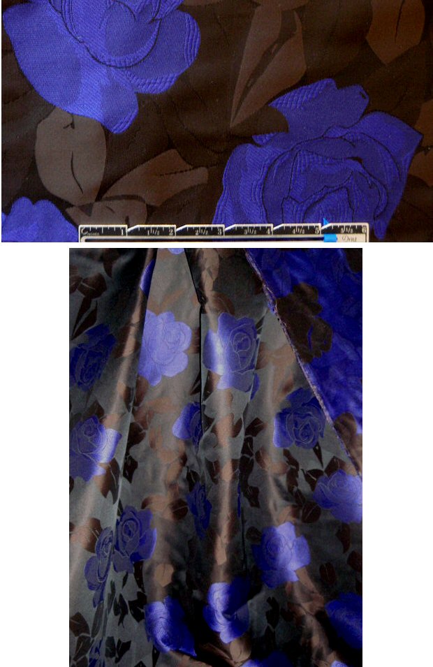 Car0lina Herrera royal purple/dk. chocolate brocade