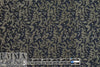 Italian silver/midnight foliage jacquard brocade suiting 2.5 yd
