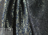 Italian silver/midnight foliage jacquard brocade suiting 2.5 yd