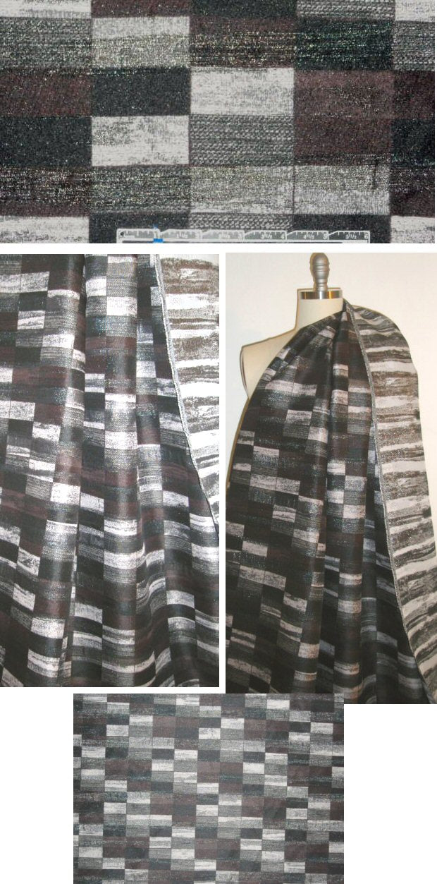 Italian earthy mosaic jacquard brocade