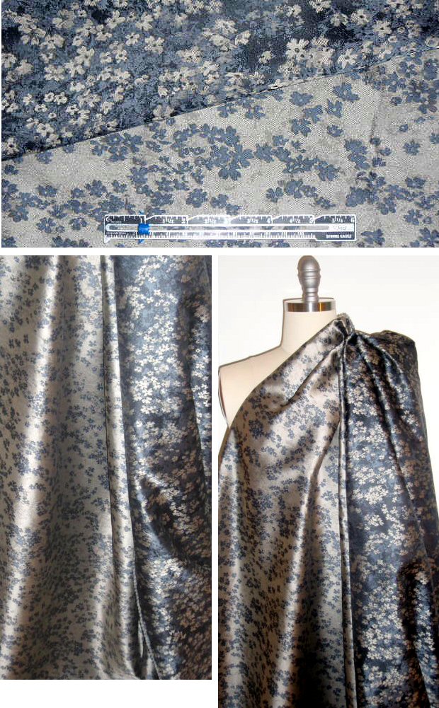Italian teeny flowers jacquard brocade