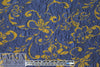 famous designer marine/dijon textured floral brocade