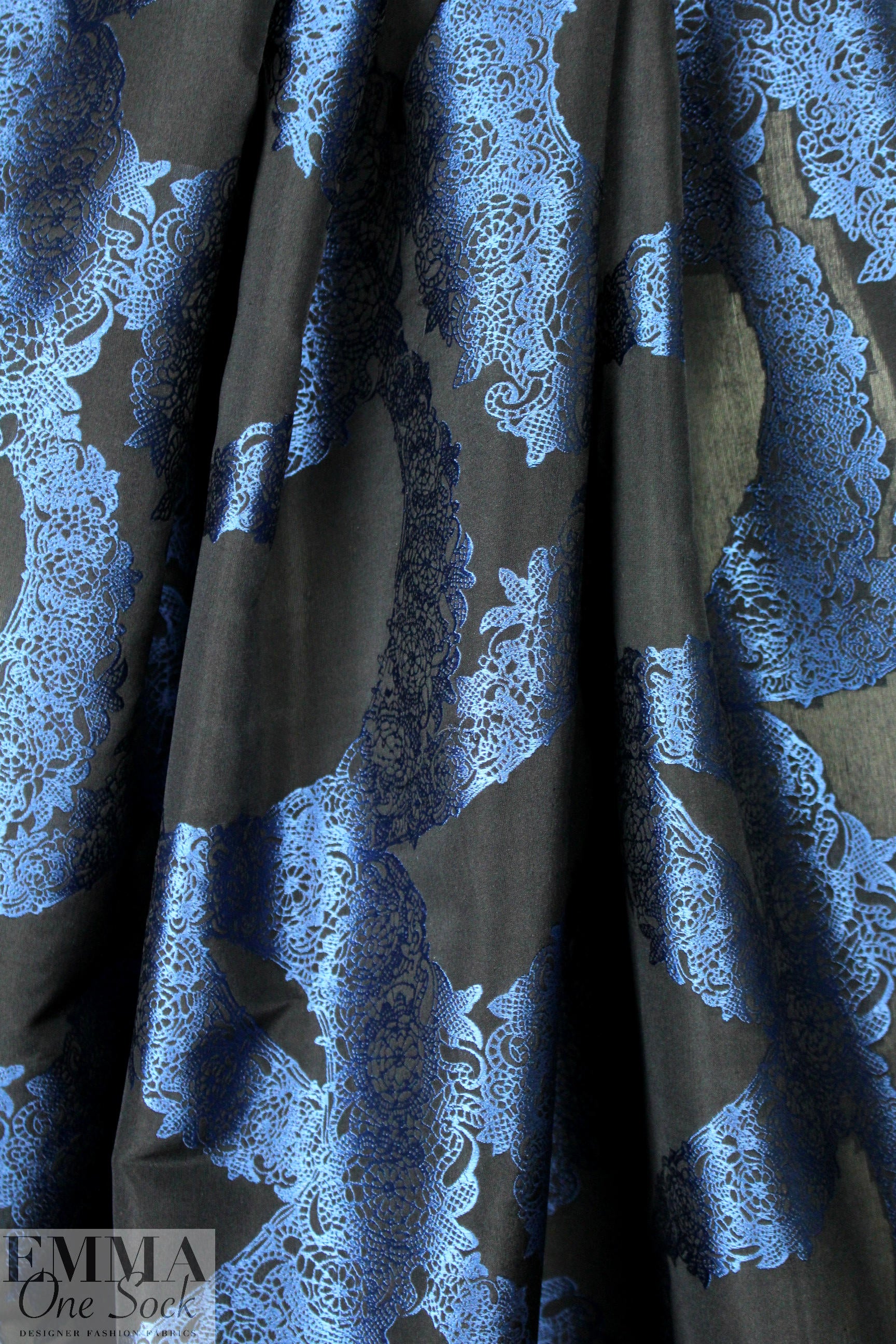 Italian clipped 'lacey trim' brocade