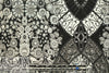 pendulum jacquard brocade panel woven - black/gray