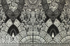 pendulum jacquard brocade panel woven - black/gray