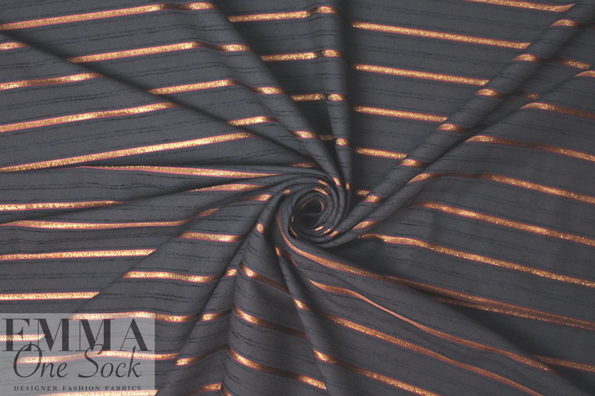 Derek L@m vertical stretch metallic stripe jacquard woven