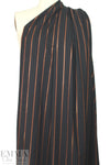 Derek L@m vertical stretch metallic stripe jacquard woven 1.75 yd