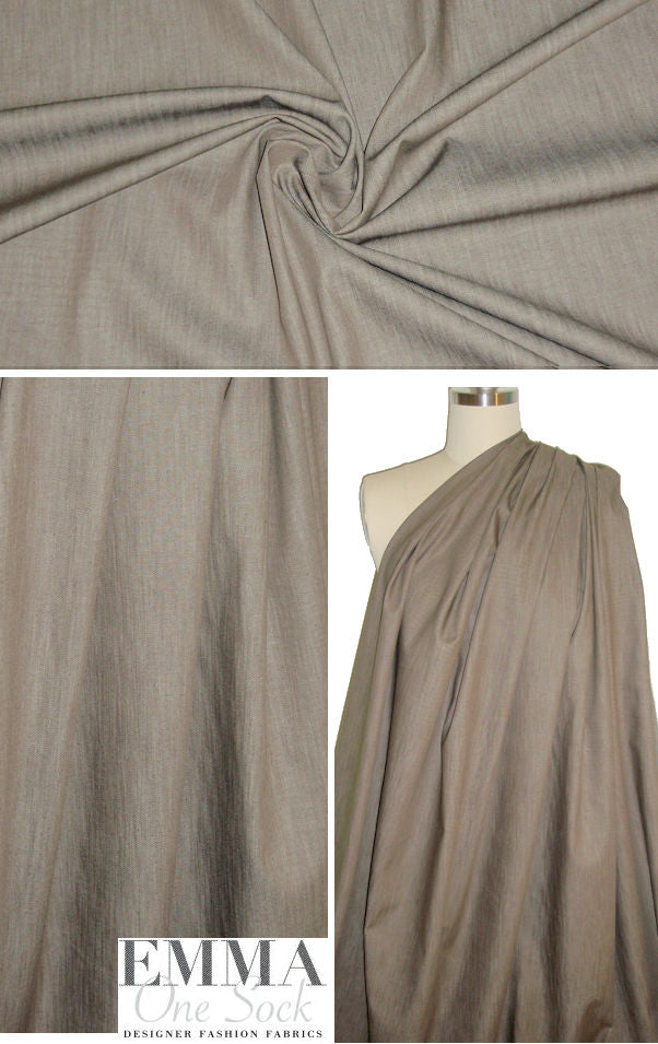 Italian stretch denim - light brown