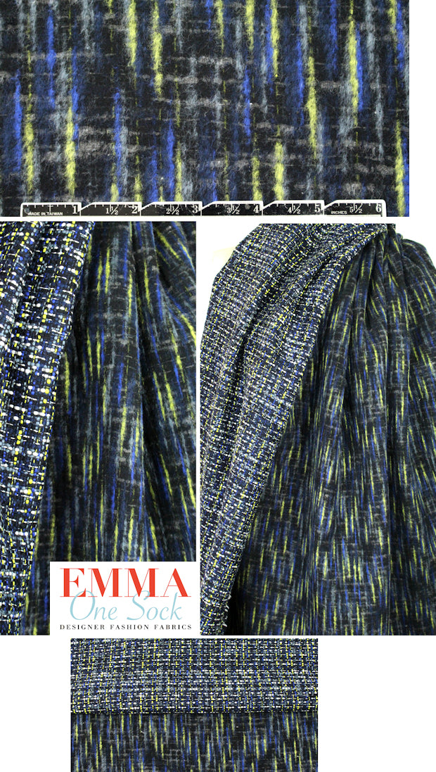Italian brushed texure reversible fancy weave