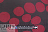 MTM organic cotton 'about a dot' sweater knit - space/wine .5 yds
