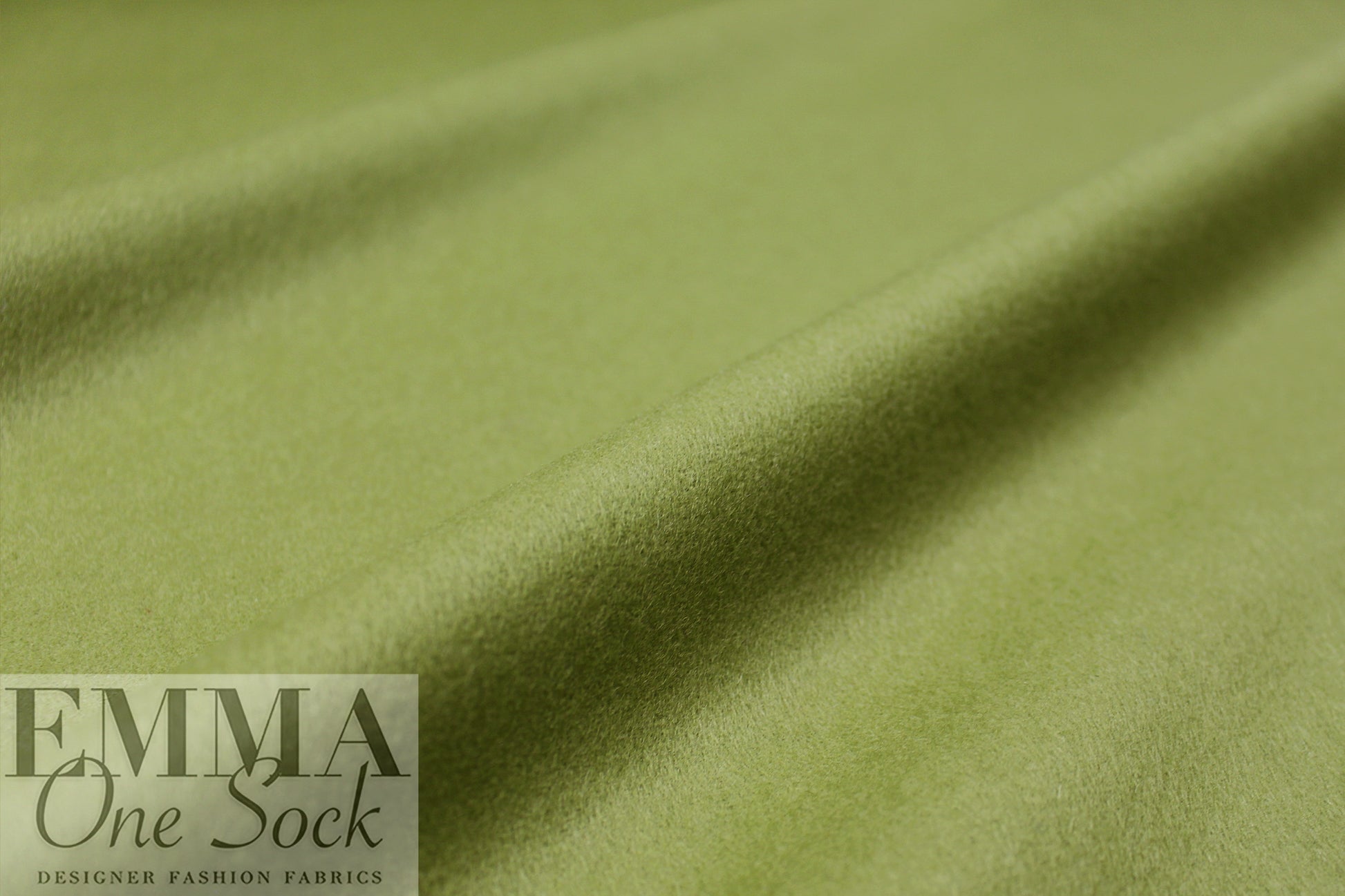 Oslo virgin wool brushed lightweight coating - kiwi 2 yd
