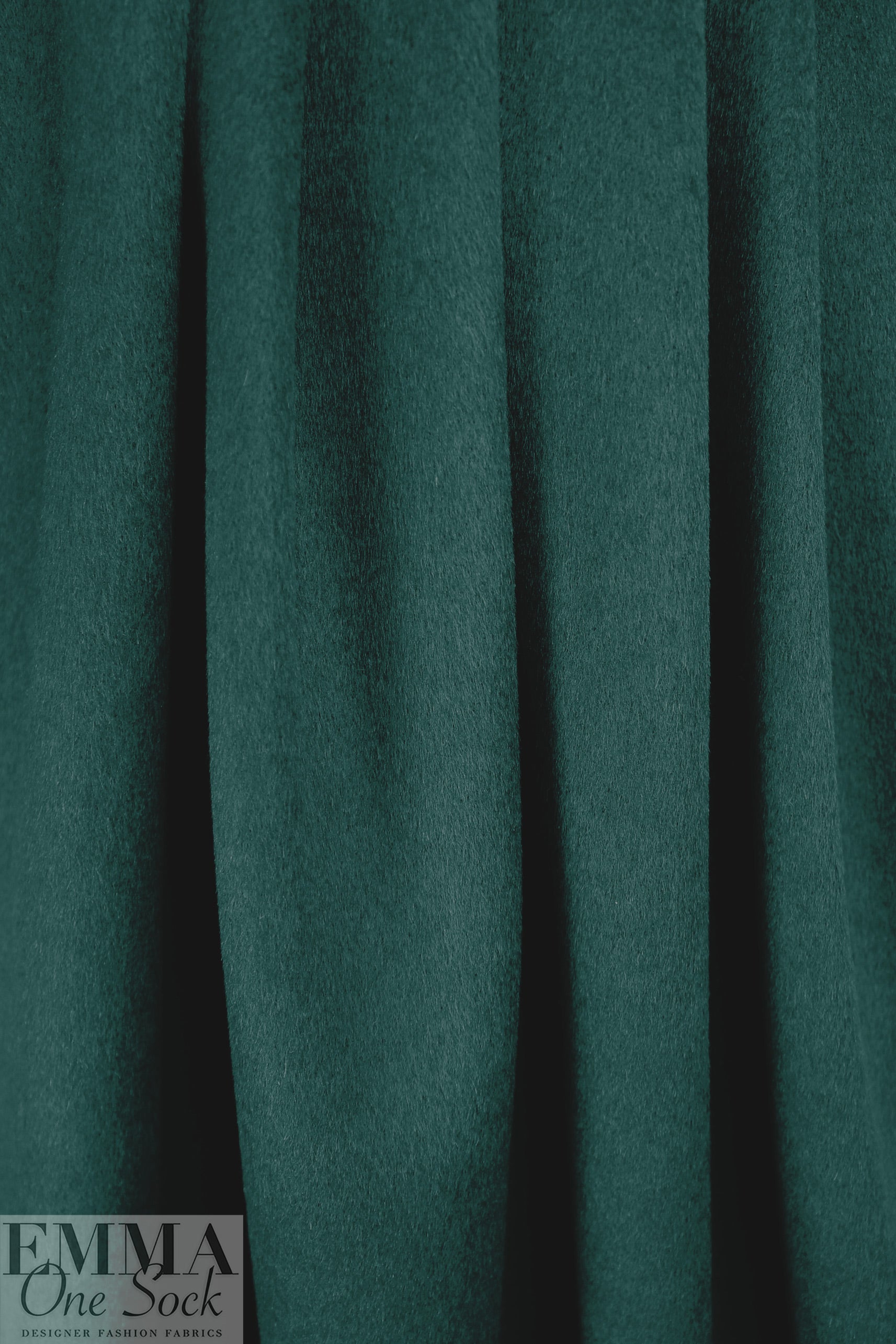 Oslo virgin wool brushed lightweight coating - blue spruce 2.125 yds