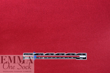 Oslo virgin wool brushed lightweight coating - scarlet