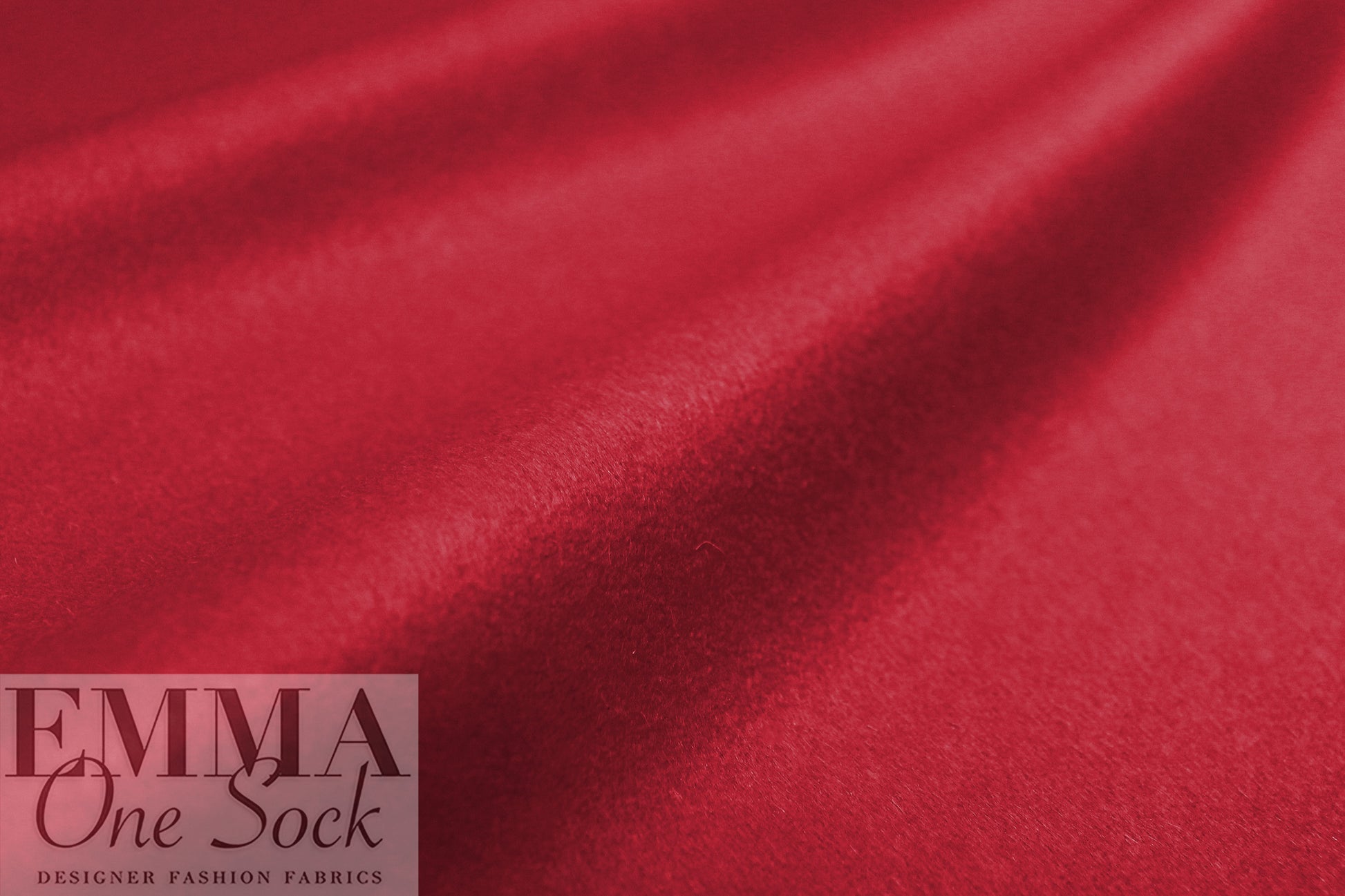 Oslo virgin wool brushed lightweight coating - scarlet