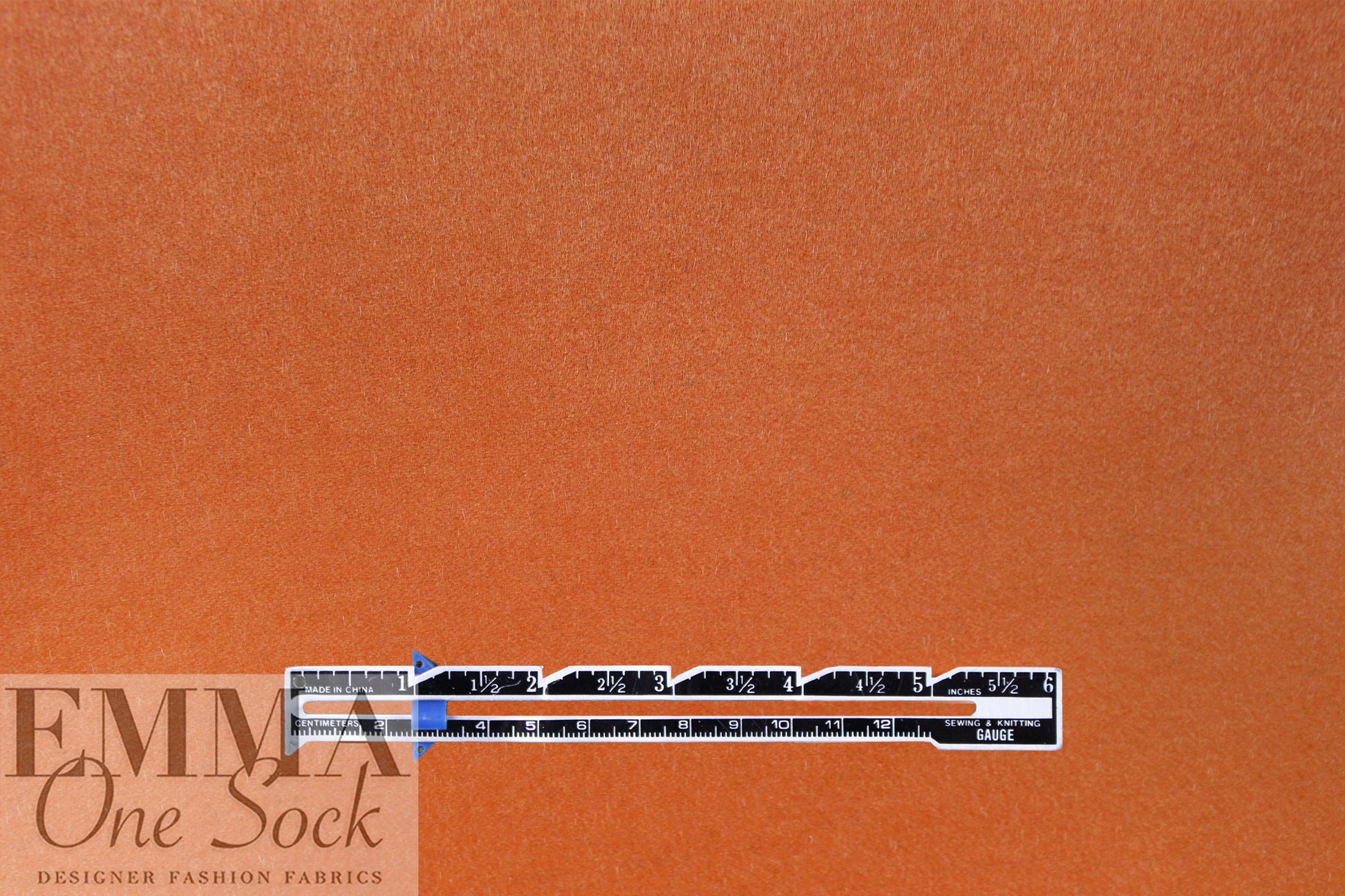 Oslo virgin wool brushed lightweight coating - persimmon 2 yd