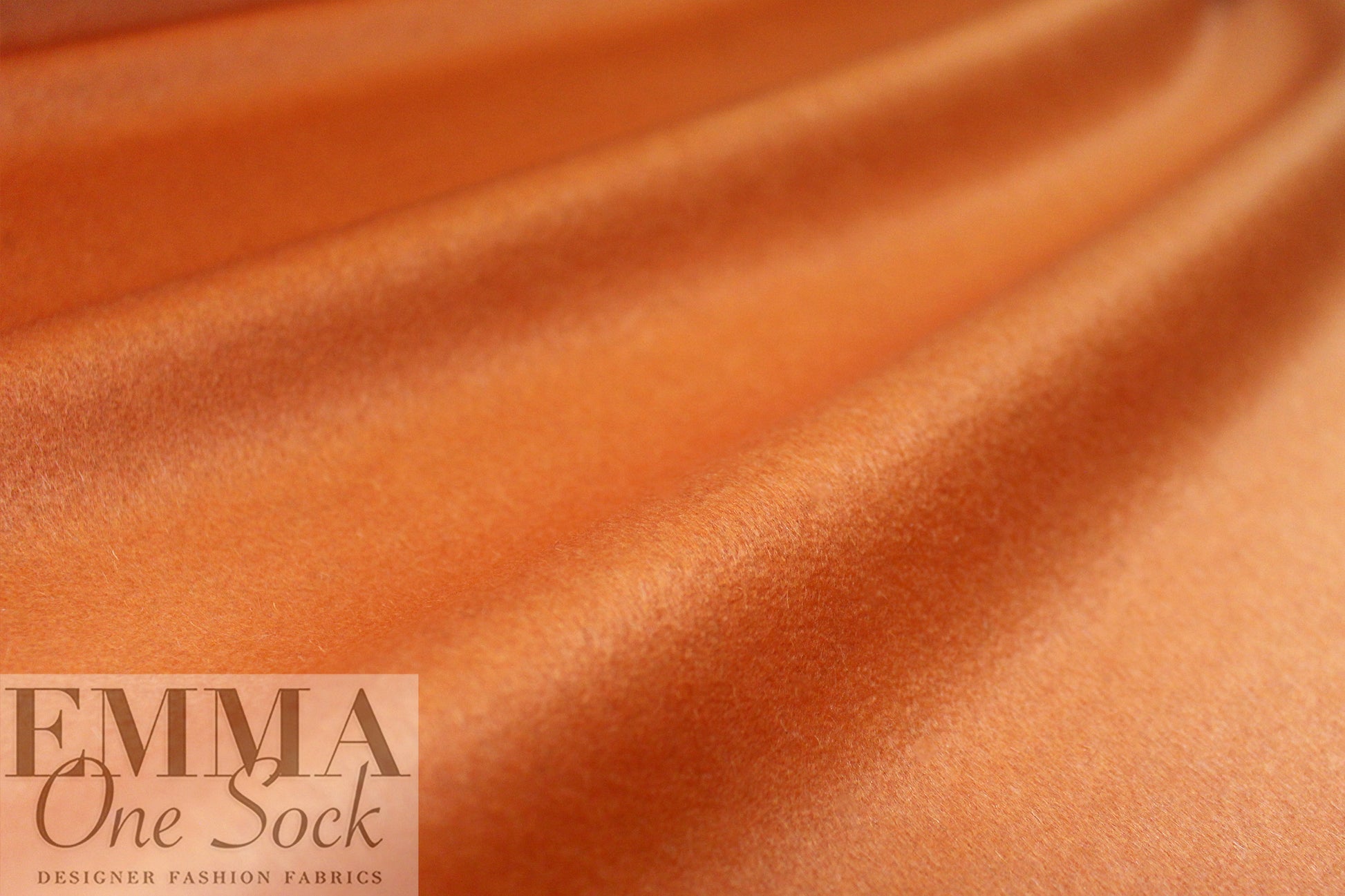 Oslo virgin wool brushed lightweight coating - persimmon 3 yd